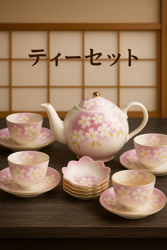 Japanese Ceramic kawa Set | Elegant Crackle Glaze Finish