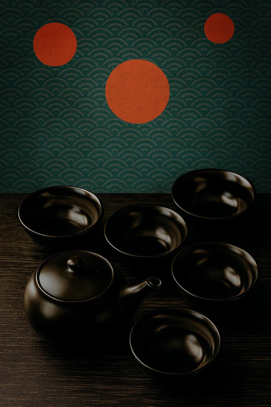 Japanese Kyusu Tea Set / Elegant Handcrafted Ceramic Kawa Set