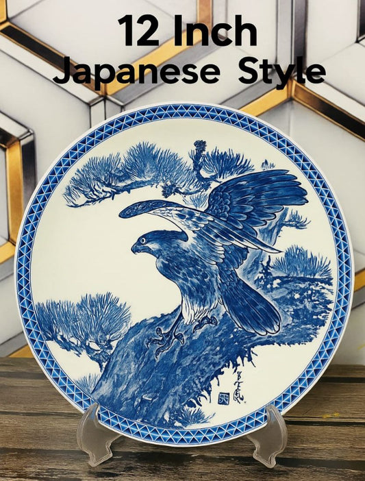 Traditional 12-Inch Japanese Porcelain Plater
