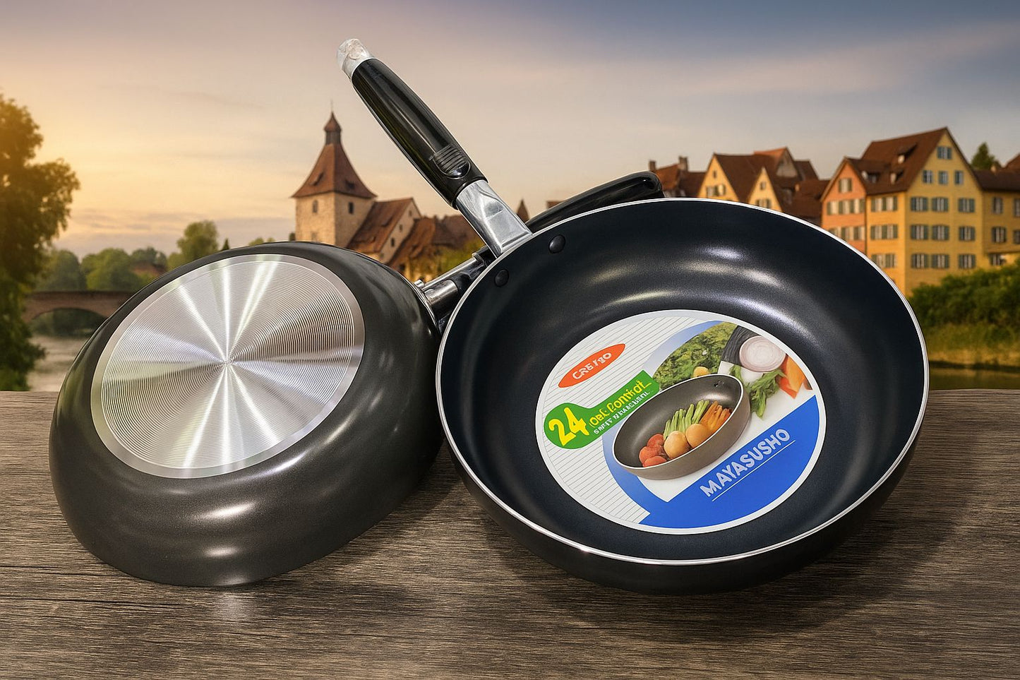 Non-Stick Frying Pan 🍳 – Heavy Duty Aluminum 😍with Induction Base 24cm made by korean🇰🇷