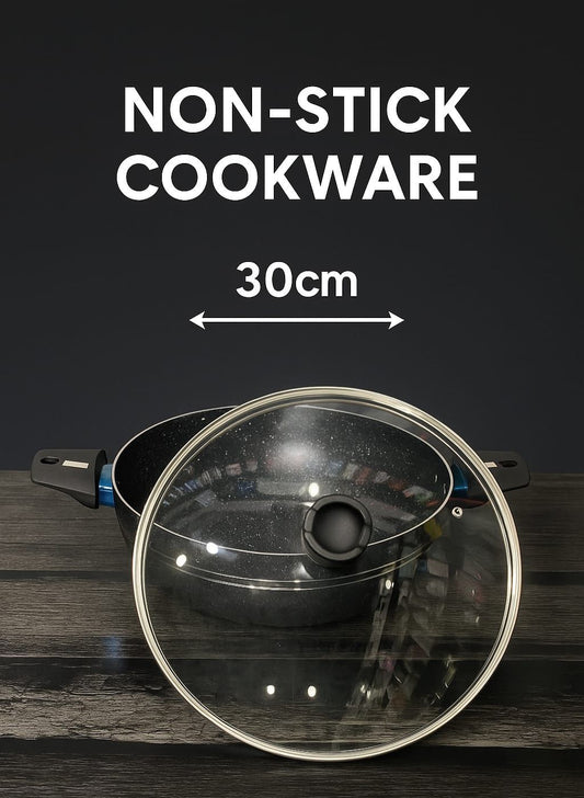 Tefal Non-Stick Cookware – 30cm (2 Colors: Red & Black )