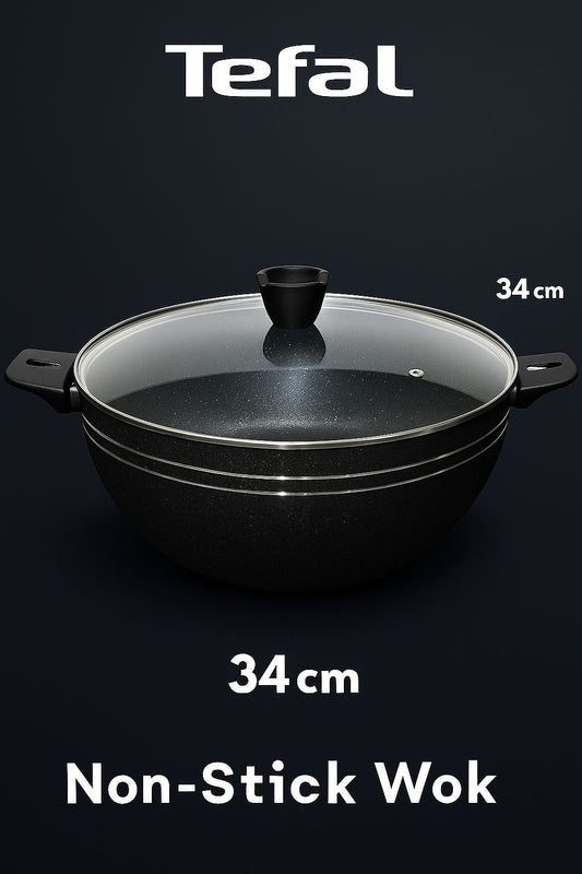 Tefal Non-Stick Cookware – 34cm (2 Colors: Red & black ) |