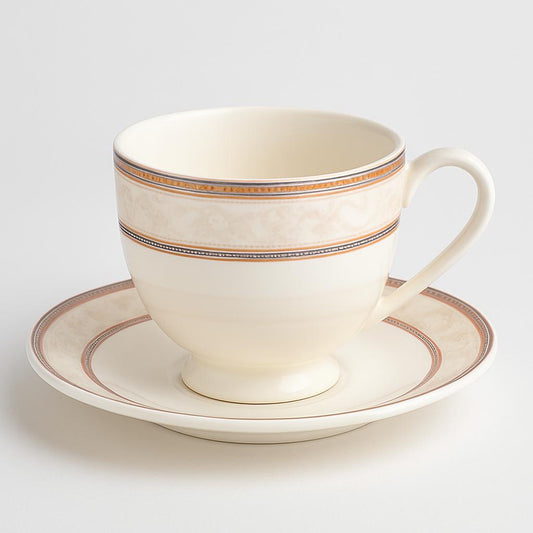 6 Pcs Elegant Cups & Saucers Set