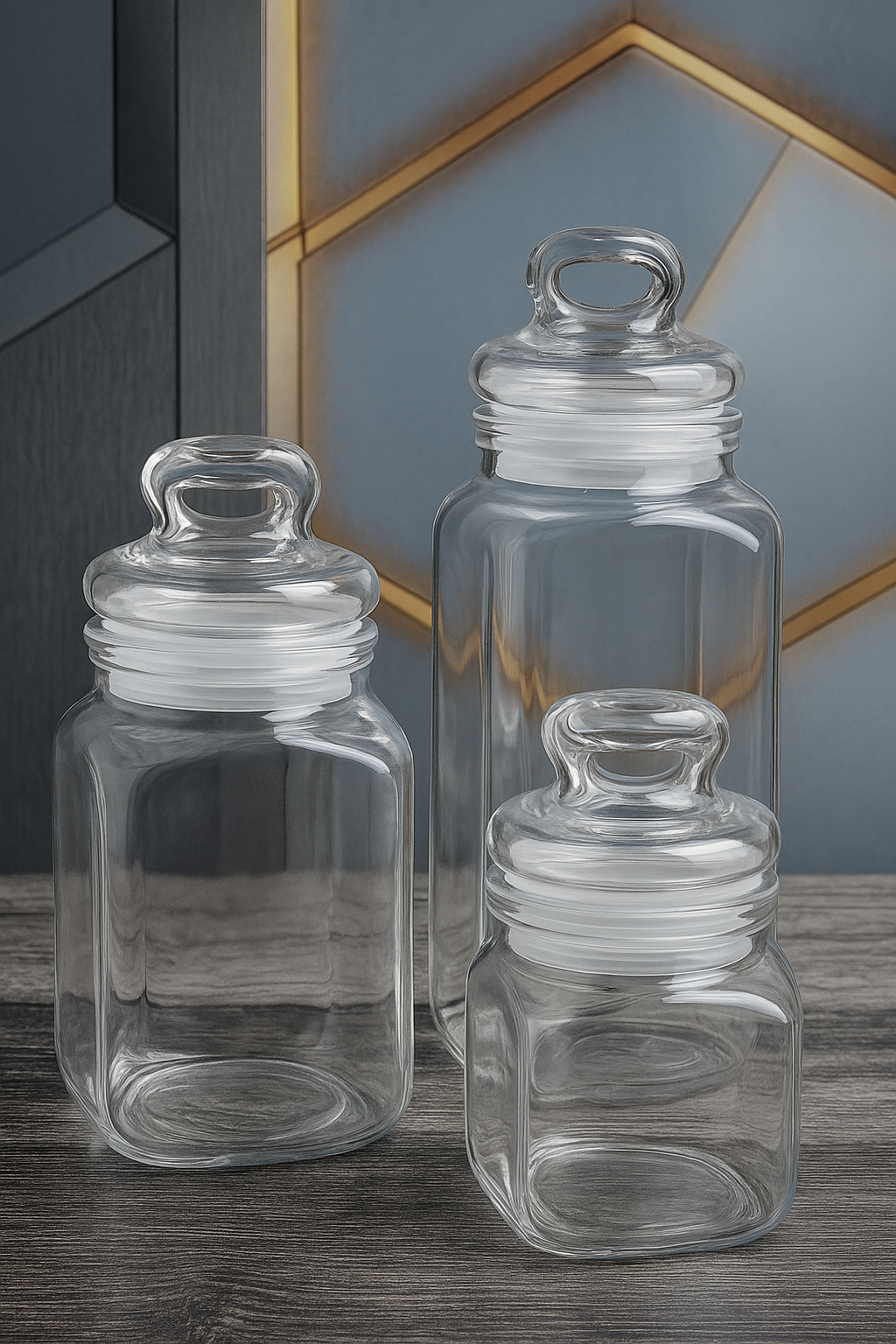 Green Apple 3-Piece Airtight Jar Set –