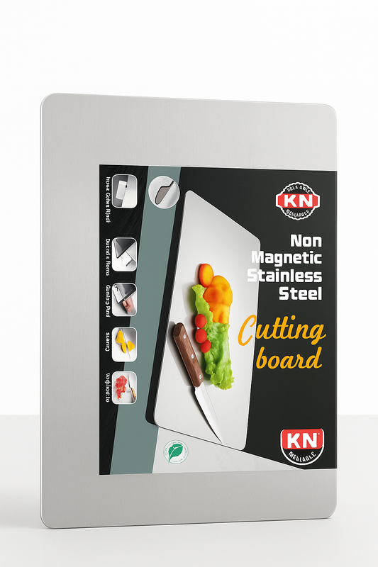 Premium Non-Magnetic Stainless Steel Cutting Board
