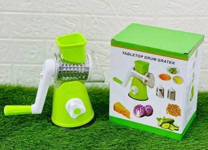 3-in-1 Tabletop Drum Grater & Vegetable Grinder