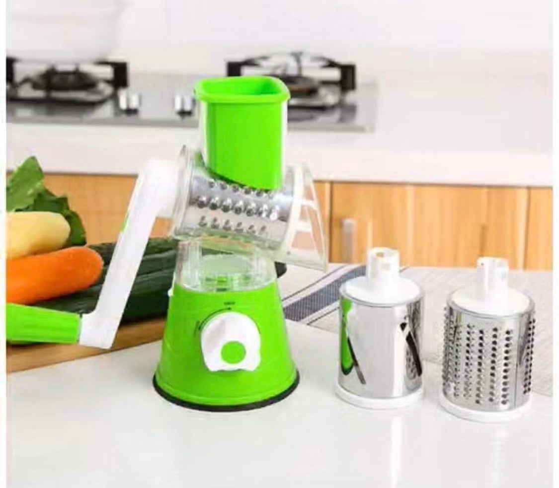 3-in-1 Tabletop Drum Grater & Vegetable Grinder