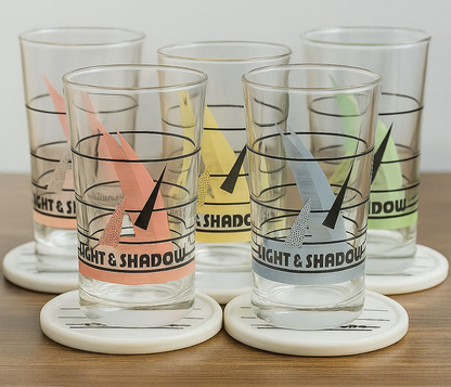 Light & Shadow 5-Piece Glass set