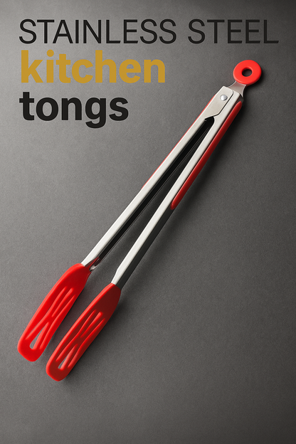 Silicone Kitchen Tongs – Heat Resistant & Non-Slip Grip