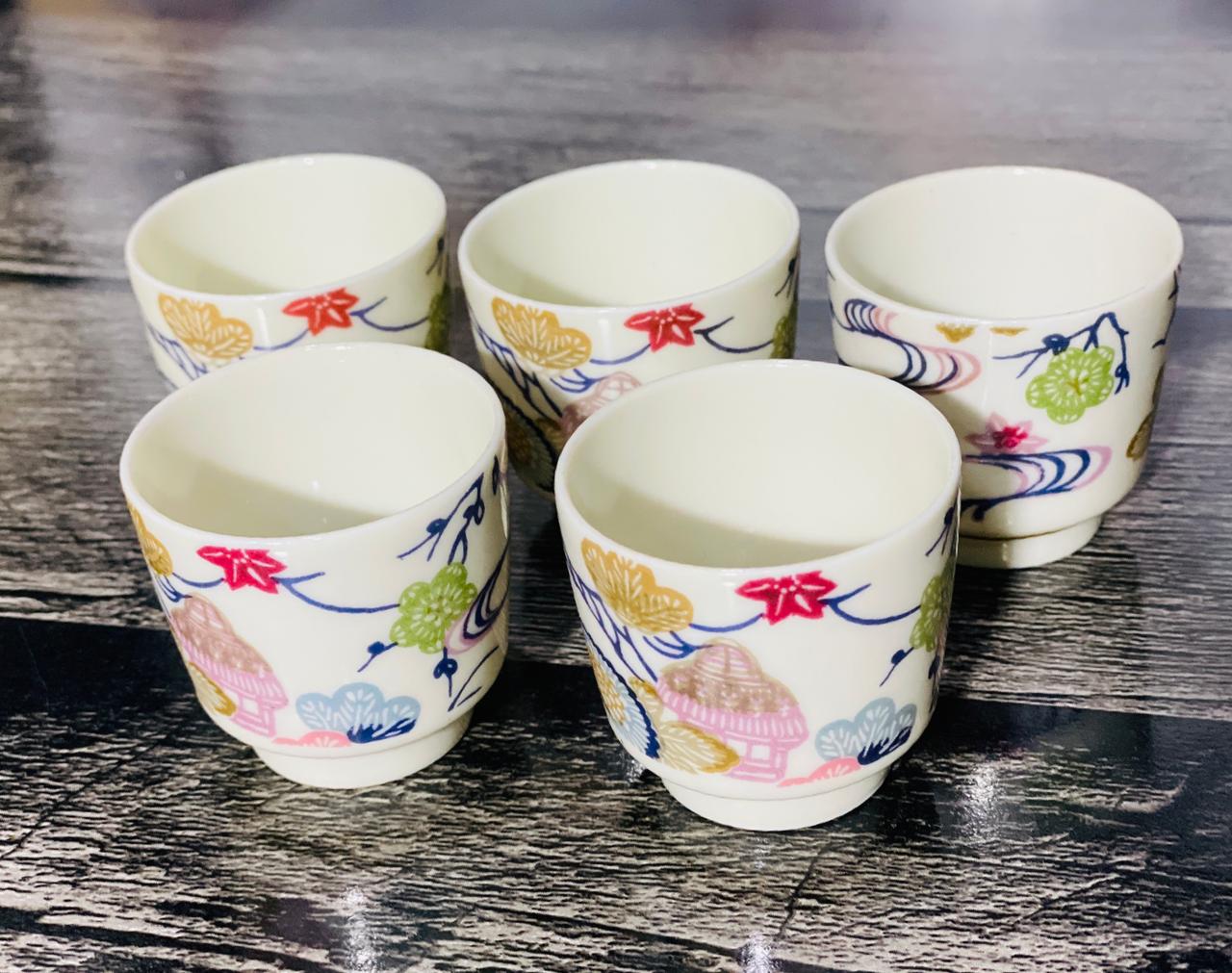 Traditional Japanese 🇯🇵 Sake 🍶Set | 1 Bottle + 6 Cups 🥰😍Handcrafted Ceramic Design😍🥰