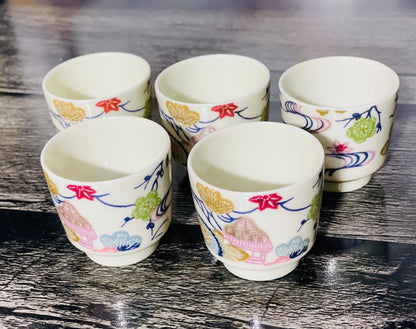 Traditional Japanese 🇯🇵 Sake 🍶Set | 1 Bottle + 6 Cups 🥰😍Handcrafted Ceramic Design😍🥰