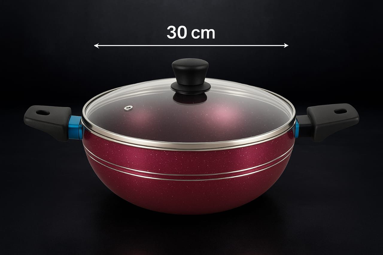 Tefal Non-Stick Cookware – 30cm (2 Colors: Red ❤️& Black 🖤) | Made in France 🇫🇷 | No.1 Brand