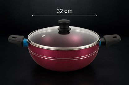 Tefal Non-Stick Cookware – 32cm (2 Colors: Red ❤️& Black 🖤) | Made in France 🇫🇷 | No.1 Brand