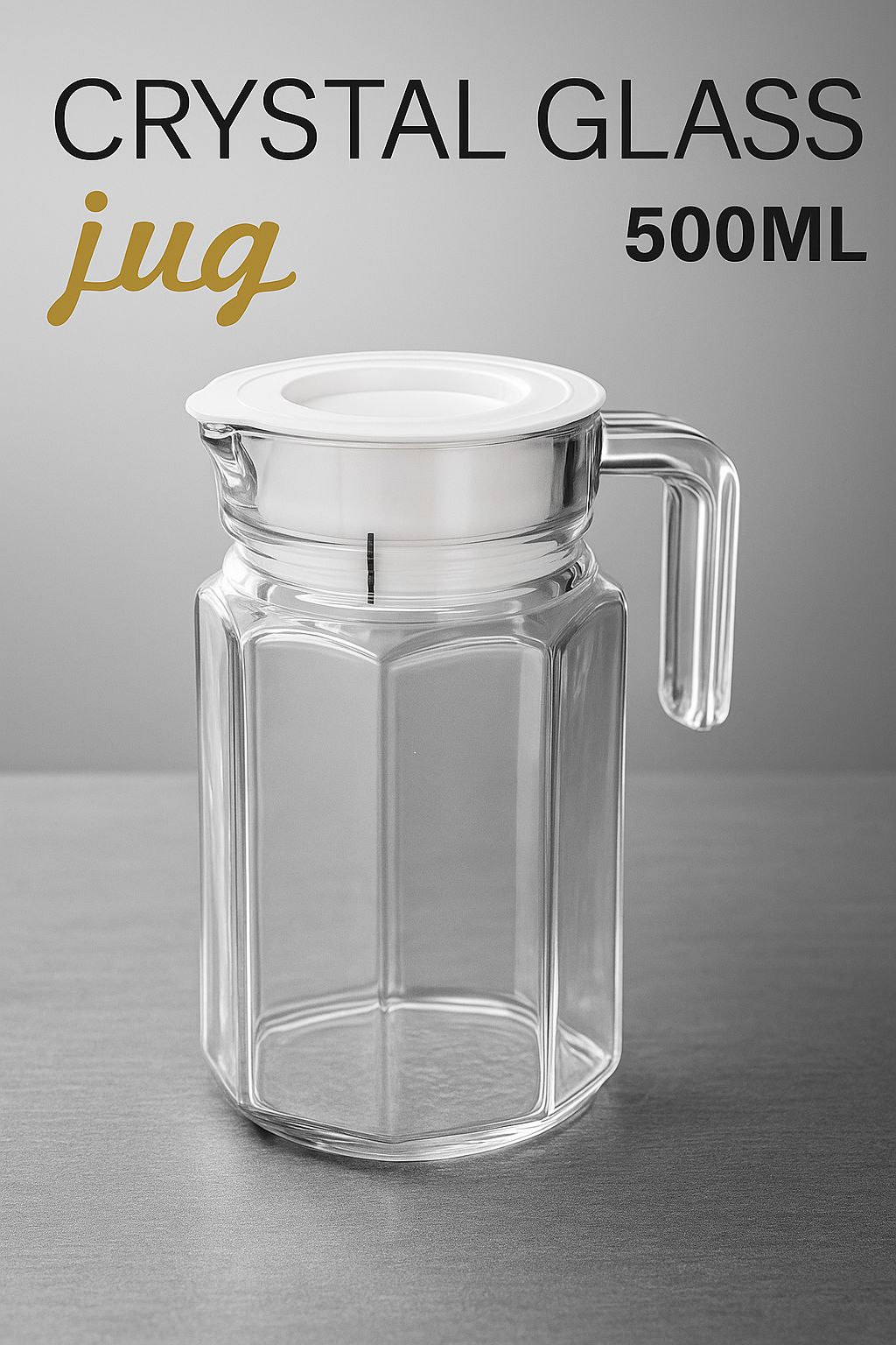 Premium Crystal Glass – Elegant Jago Panso Emal Design | Luxury Drinking Glass for Water, Juice & Beverages