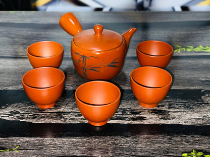Japanese 🇯🇵 Kyusu Tea Set 😍– Elegant Handcrafted Ceramic Kawa Set🍶